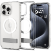 Apple iPhone 15 Pro Spigen Slim Armor Essential S MagFit Case - Crystal Clear - - alt view 3