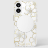 Apple iPhone 16 Casemate Floral Gems Case with Magsafe - Gold - - alt view 1