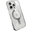 Phone 16 Pro Max Speck Presidio Perfect Clear Grip Case - Clear/Chrome/Serene Sil - - alt view 1