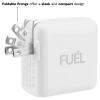 Fuel 50W Dual USB-C AC Travel Charger Head - White - - alt view 1