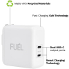 Fuel 50W Dual USB-C AC Travel Charger Head - White - - alt view 2