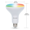 Energizer MULTI-COLOR-Color & MULTI-COLOR-White Smart LED Bulb - - alt view 2