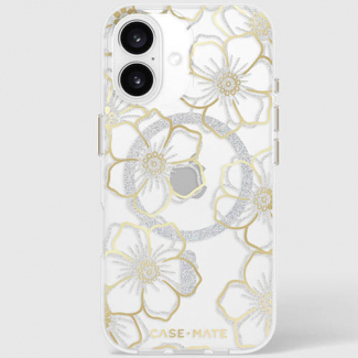 Apple iPhone 16 Casemate Floral Gems Case with Magsafe - Gold