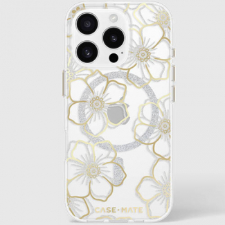 Apple iPhone 16 Pro Max Casemate Floral Gems Case with Magsafe - Gold