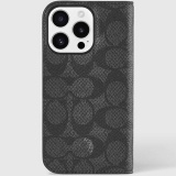 **PREORDER**Apple iPhone 16 Pro Coach Folio Case with Magsafe - Signature Charcoal