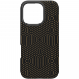 Apple iPhone 16 Pro Zagg London Snap Case - Black Hexagon