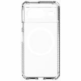 Google Pixel 8 ItSkins Hybrid Clear Case with MagSafe - Black and Transparent